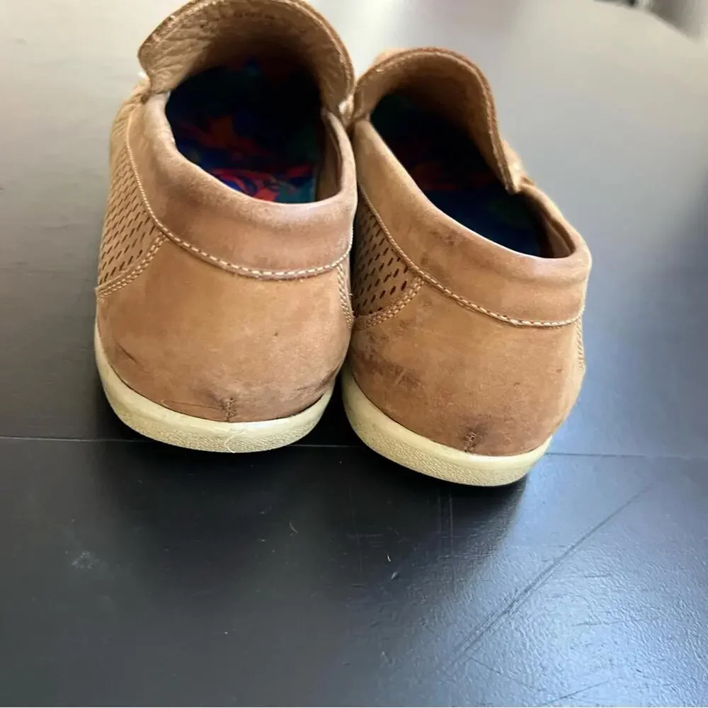 1901 Malibu Perforated Slip on Leather‎ Men's Shoes in Tan Leather - 9.5 M